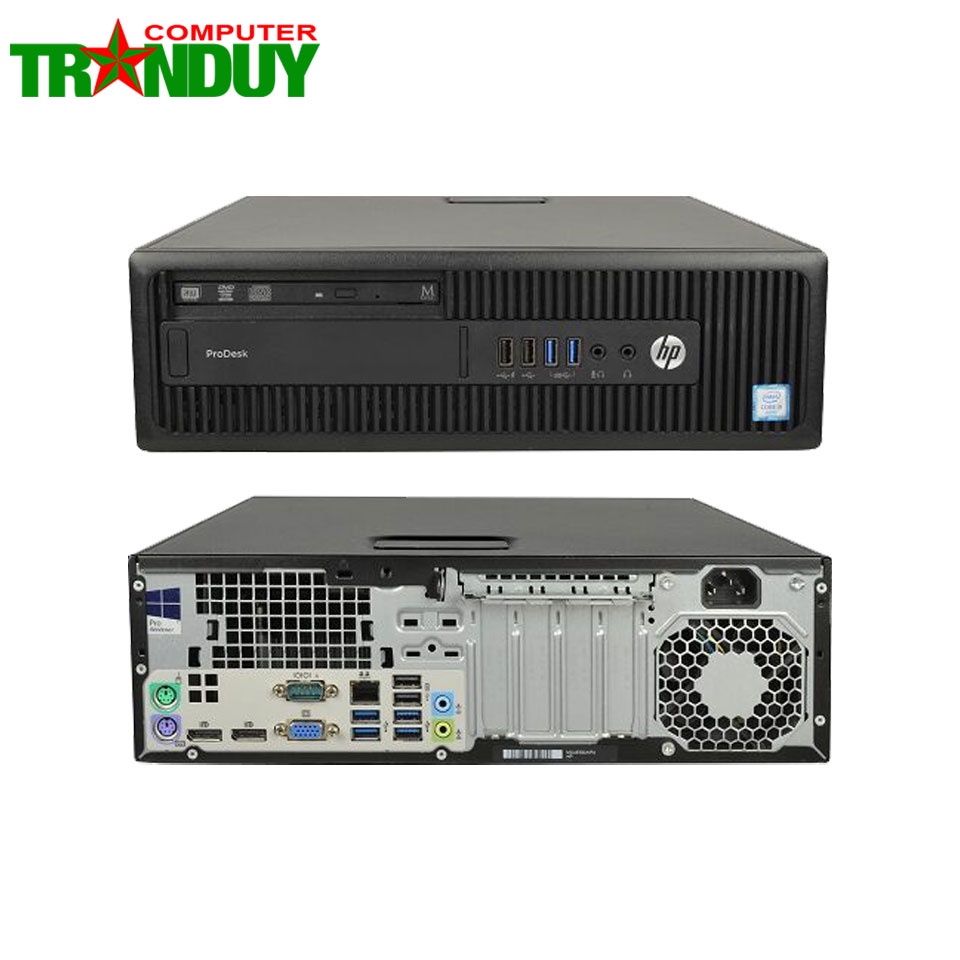 Máy tính đồng bộ HP Prodesk 600 G2 SFF Core i3-6100 (RAM 4GB/HDD 500GB/DVD)