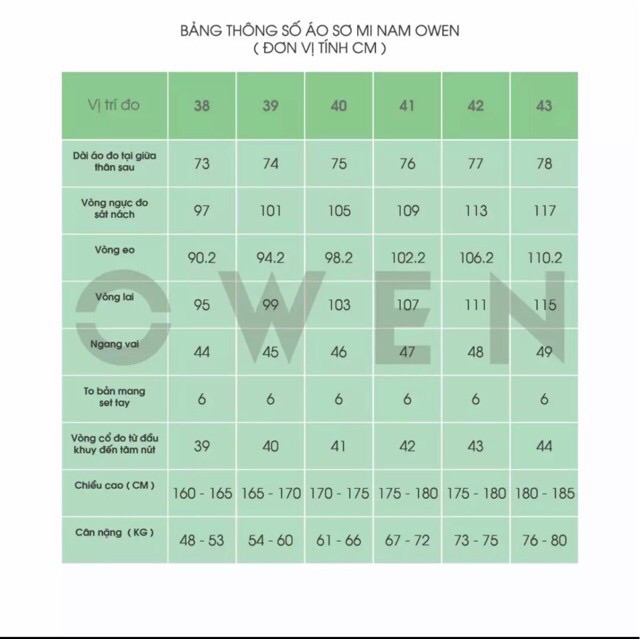 ÁO SƠ MI TRẮNG DÀI TAY OWEN (vải sợi tre) | BigBuy360 - bigbuy360.vn