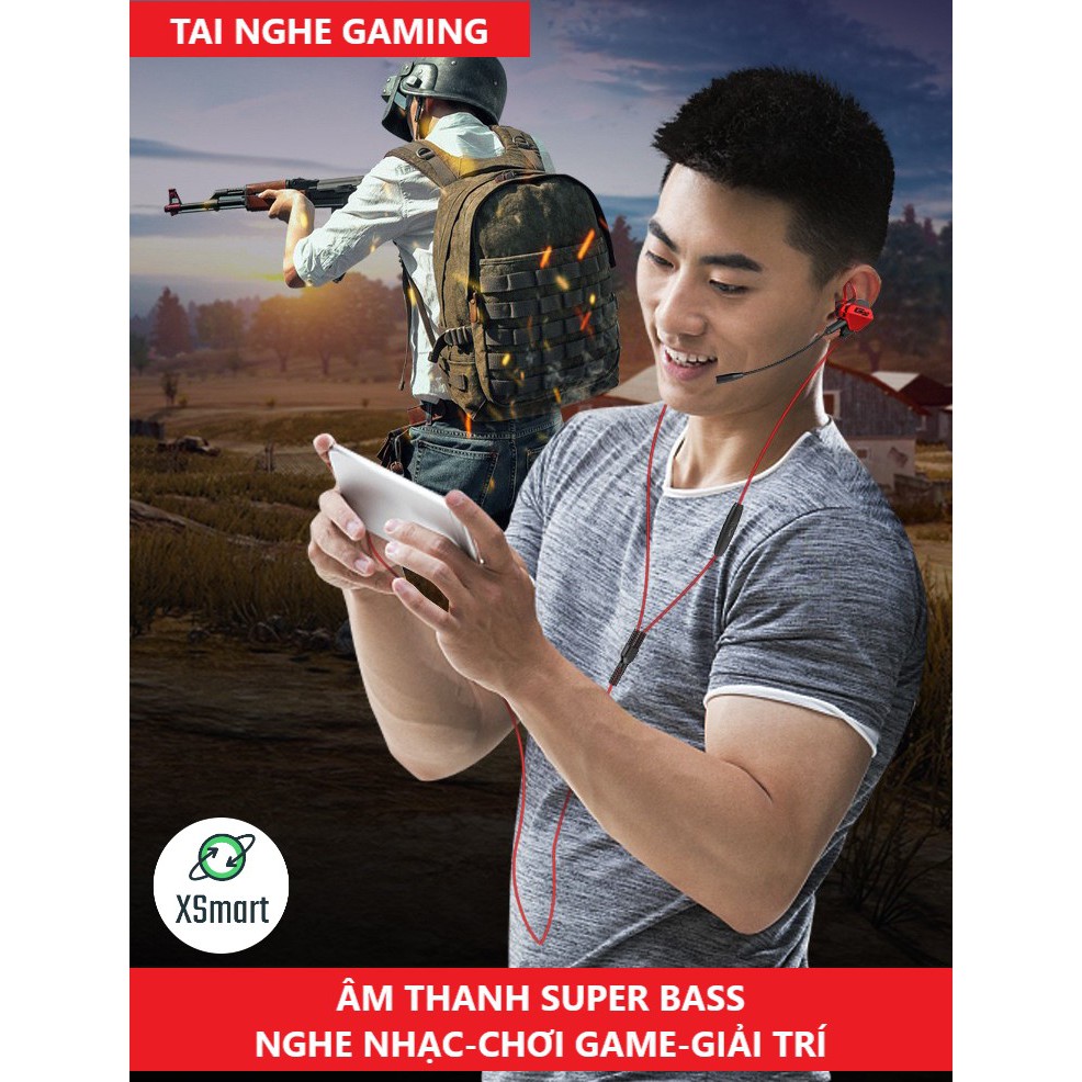 Tai Nghe Nhét Tai Gaming G10 NEW Pro 2023 Chống Ồn Cao Cấp Siêu Ngầu Dùng Cho Cả Máy Tính, Điện Thoại,  Có Mic Rời