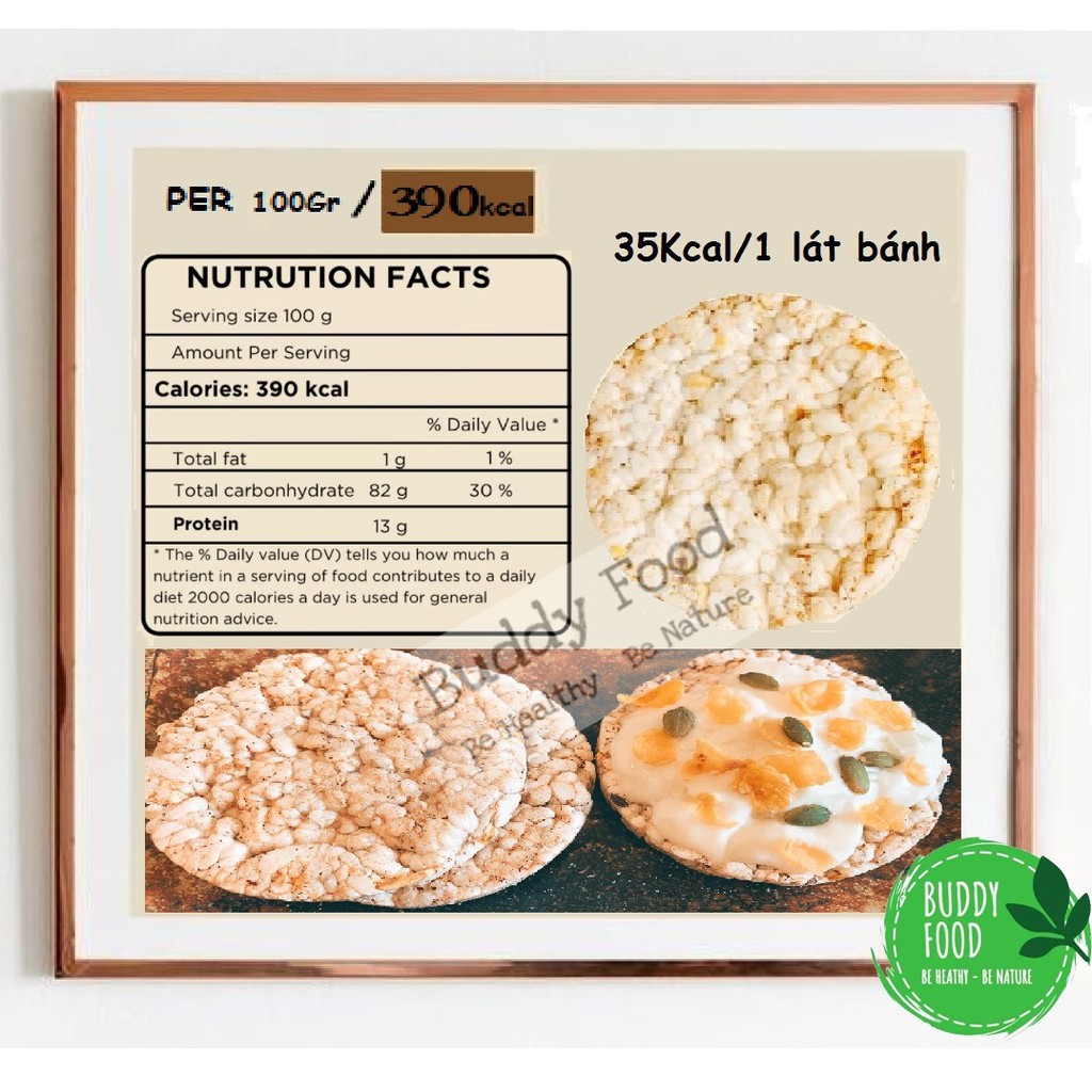 Combo 2 Gói Bánh Gạo Lứt Nguyên Hạt Không Đường Không Muối Eat Clean Healthy | BigBuy360 - bigbuy360.vn