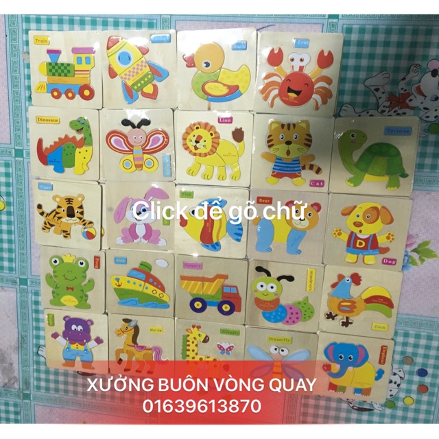 Bộ ghép hình bằng gỗ