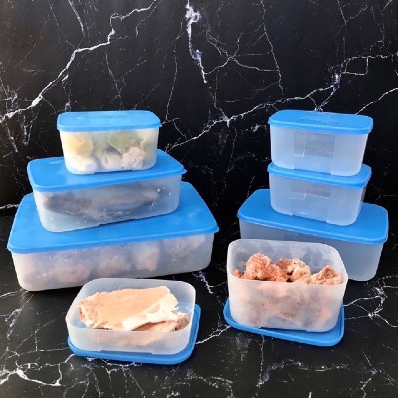 Bộ Hộp Trữ Đông Freezermate Set 8 Tupperware, Hộp Bảo Quản Thực Phẩm, Nhựa Nguyên Sinh