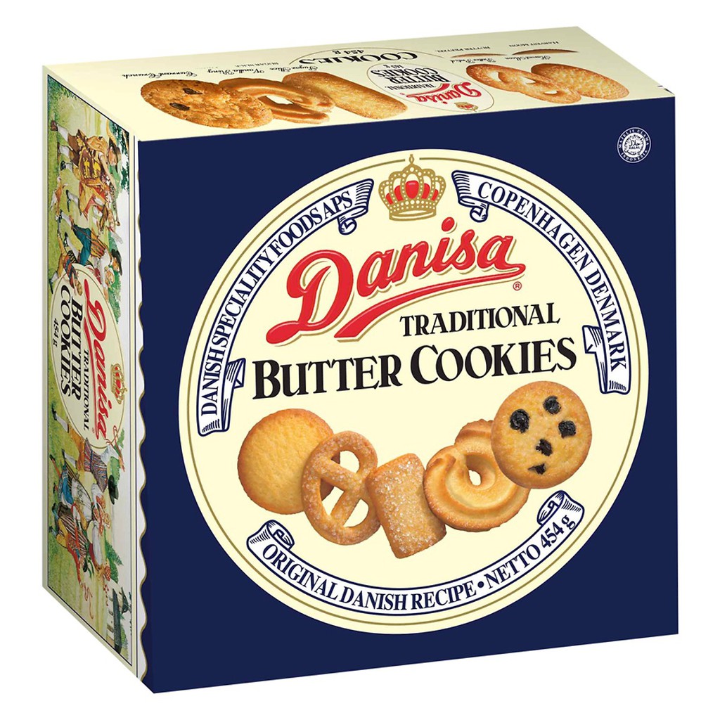 Bánh quy bơ Danisa hộp thiếc (454g, 681g)
