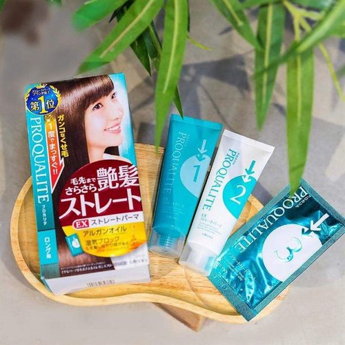 Thuốc duỗi tóc ngắn,tóc dài tại nhà không cần máy ép Utena Proqualite thẳng tóc tự nhiên Nhật Bản