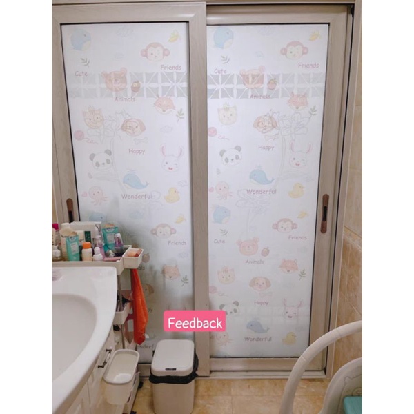 B502 Giấy dán kính mờ cửa sổ và phòng tắm chống nhìn trộm tránh ánh sáng mạnh