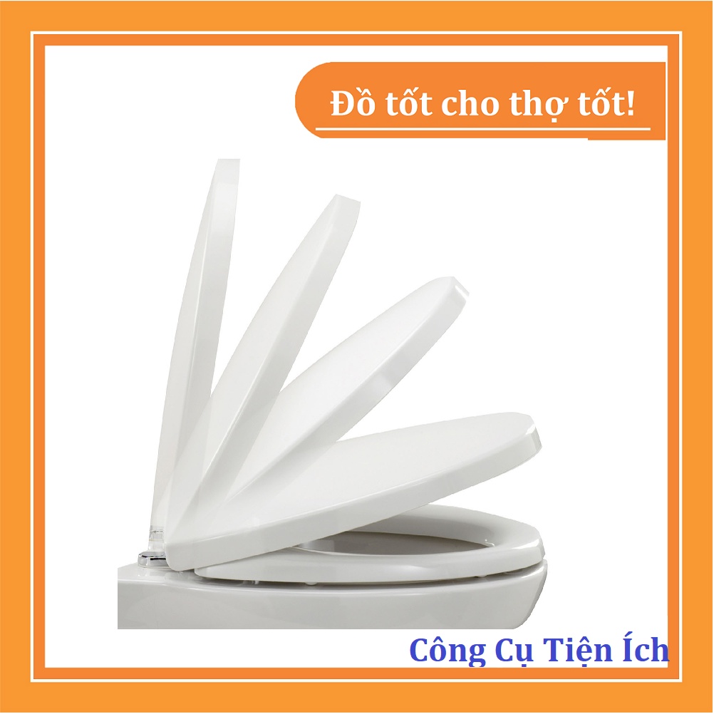 Nắp bàn cầu Sunzin A0011 thay thế cho Inax 117, 108, 306 loại  gập êm. Nắp bệt thay thế vừa cho bồn cầu Inax