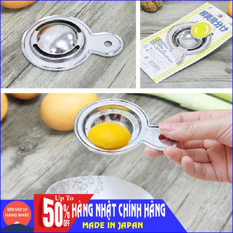 Dụng cụ tách lòng đỏ trứng inox Hàng Nhật