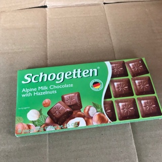[100 g] Thanh Chocolate Schogetten adel alpenvollmilch- Haselnuss
