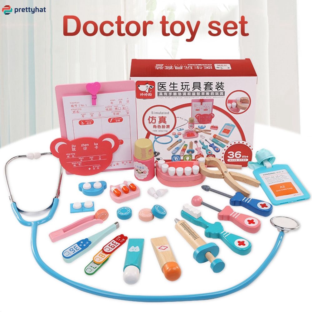 Set 20 dụng cụ đồ chơi làm bác sĩ dành cho trẻ em