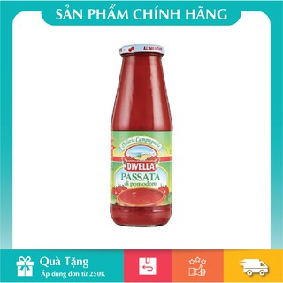 [Hàng Chính Hãng] Sốt Cà Chua Xay Dạng Sệt Passata Di Pomodoro Divella 680gr