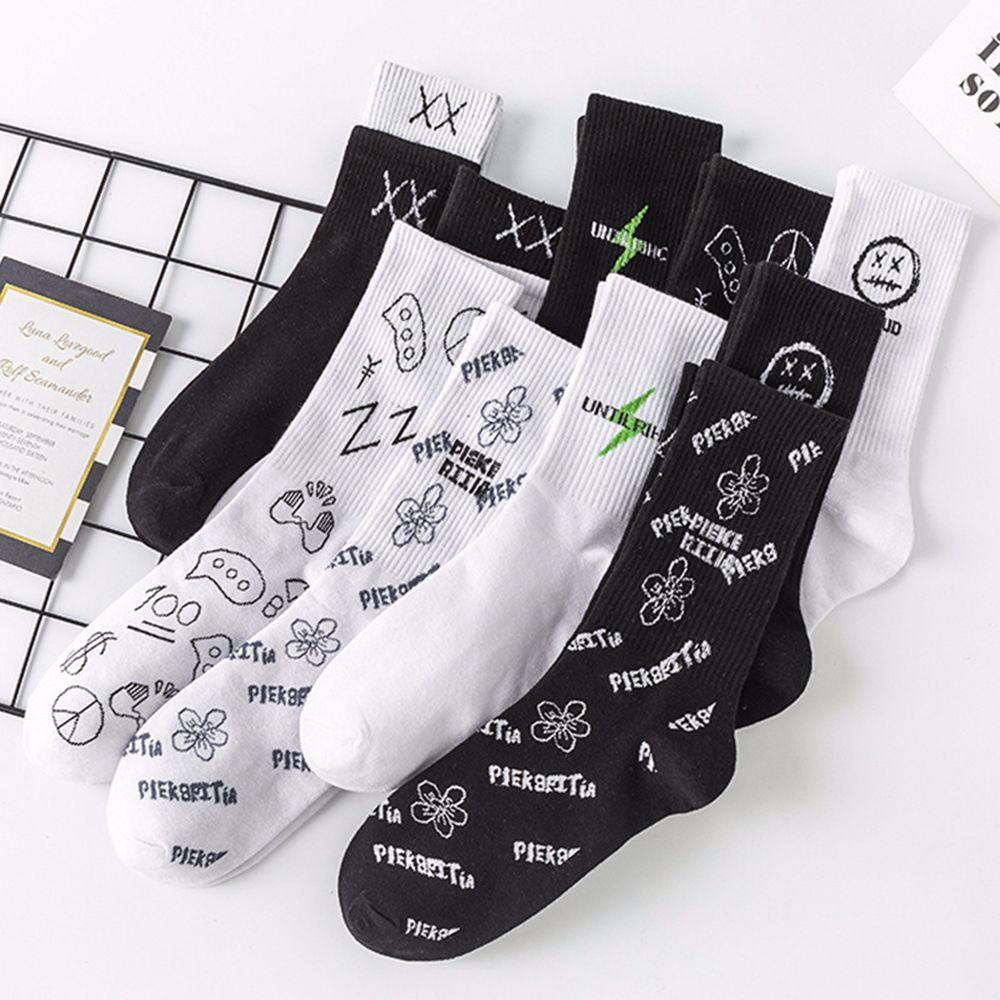 Vớ Cotton Mềm Mại Thoáng Khí In Họa Tiết Hoạt Hình Cho Nam Và Nữ