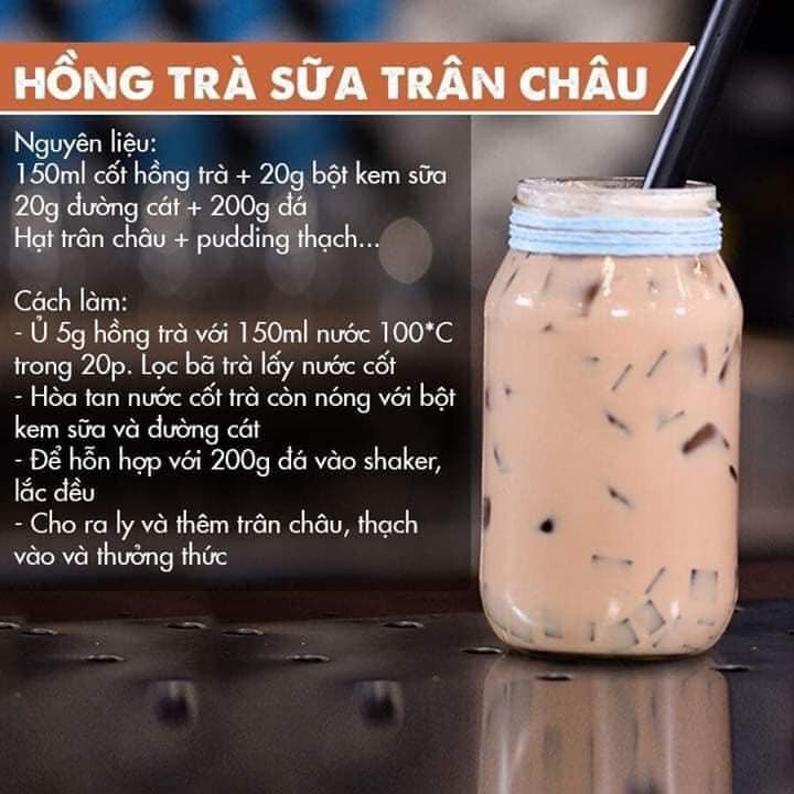 Set Hồng Trà Sữa Nguyên Liệu Nấu 25 - 30 Ly