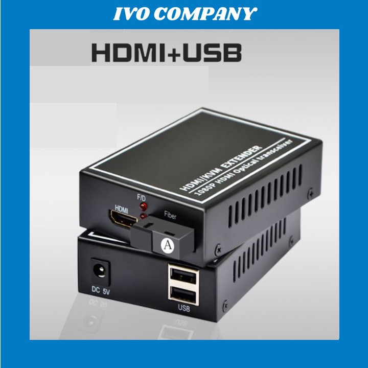 Cặp Converter Quang HDMI và USB 1080P