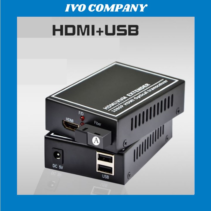 [Mã ELMS5 giảm 7% đơn 300K] Cặp Converter Quang HDMI và USB 1080P