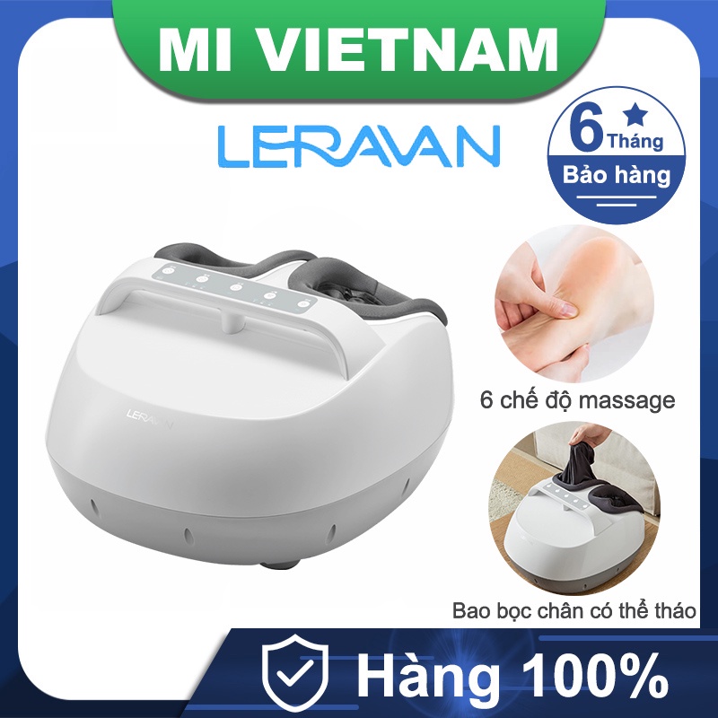 Máy massage chân bấm huyệt Xiaomi Leravan LJ-ZJ008 bao bọc chân có thể tháo ra giặt đc 6 chế độ massage