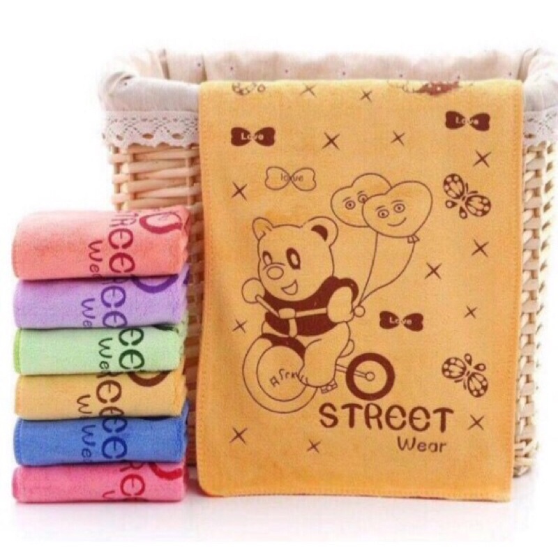 Khăn Tắm In Nhiều Hình Dễ Thương 50x100, 60x120, 70x140