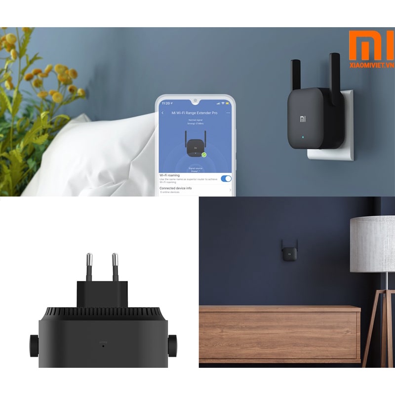 Kích Sóng Wifi Xiaomi Repeater Pro 2 râu ăng ten,phát xuyên tường,thu phát mở rộng,khuếch đại,băng tần rộng [BH 2 Năm] | BigBuy360 - bigbuy360.vn