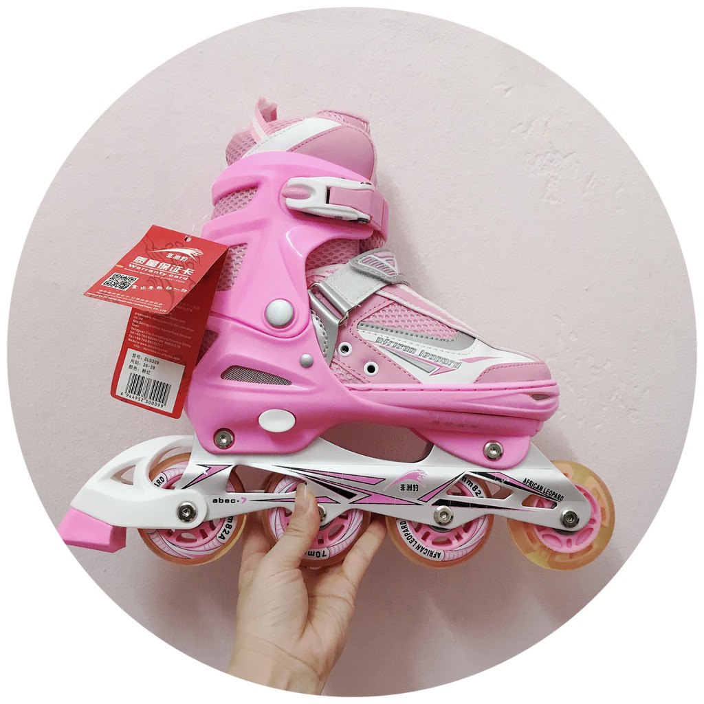 Giày Patin Inline Skates AFRICAN LEOPARD Bánh phát sáng siêu đẹp siêu rẻ nhật thị trường