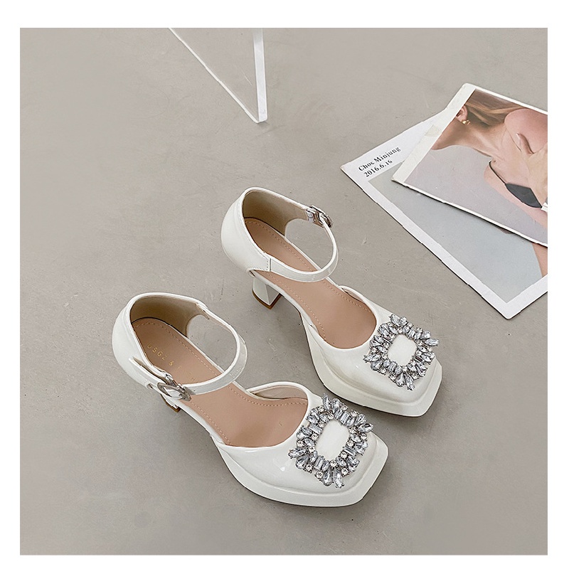 Giày Cao Gót Đính Đá Phong Cách Pháp Thời Trang Mùa Hè 2022 Dành Cho Nữ