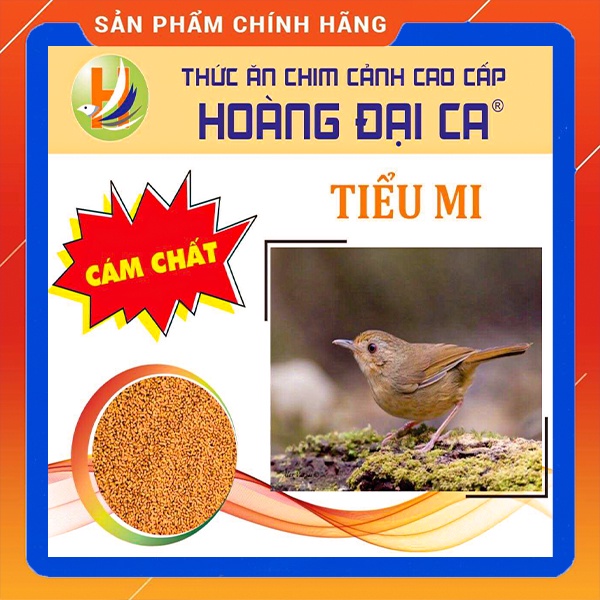 Cám Chim Tiểu Mi Hoàng Đại Ca, loại cám chất cám ổn định gói 200g.