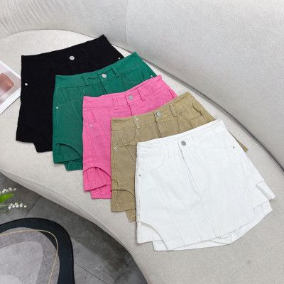 Chân váy chữ A xẻ gân tôn dáng Quảng châu