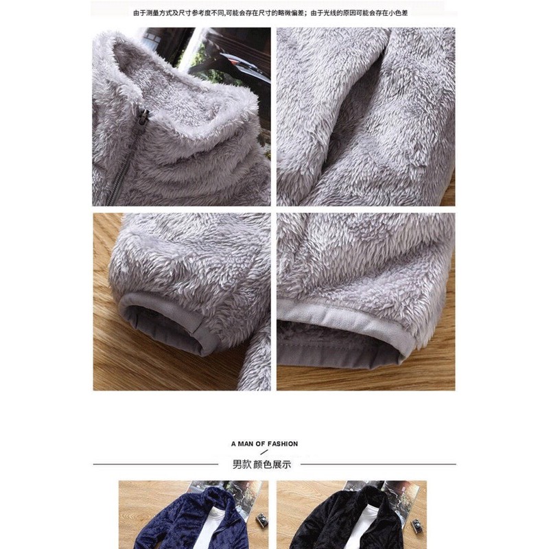 Áo Khoác Lông Cừu Unisex Thời Trang Thu Đông Quảng Châu