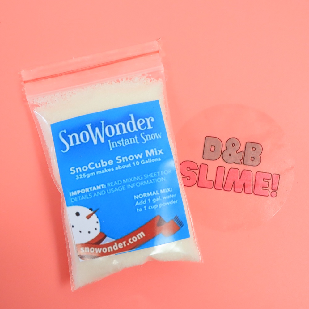 Tuyết Nhân Tạo Gói 25gr Đóng Túi Zip - Nguyên Liệu Làm Slime Mây Gía Rẻ