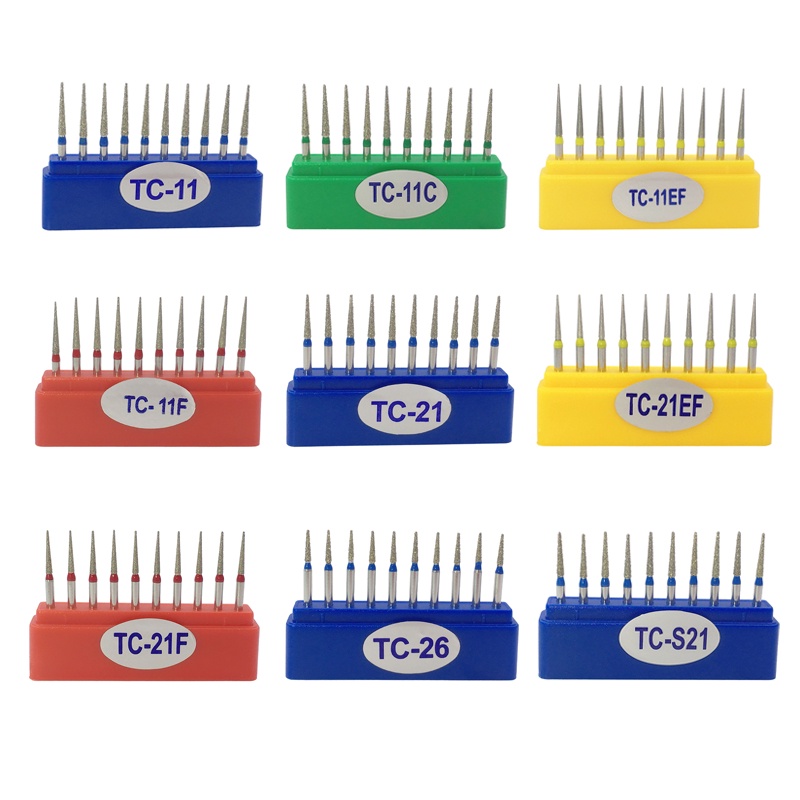 Hộp 10 Mũi Khoan Nha Khoa Tốc Độ Cao Fg 1.6m