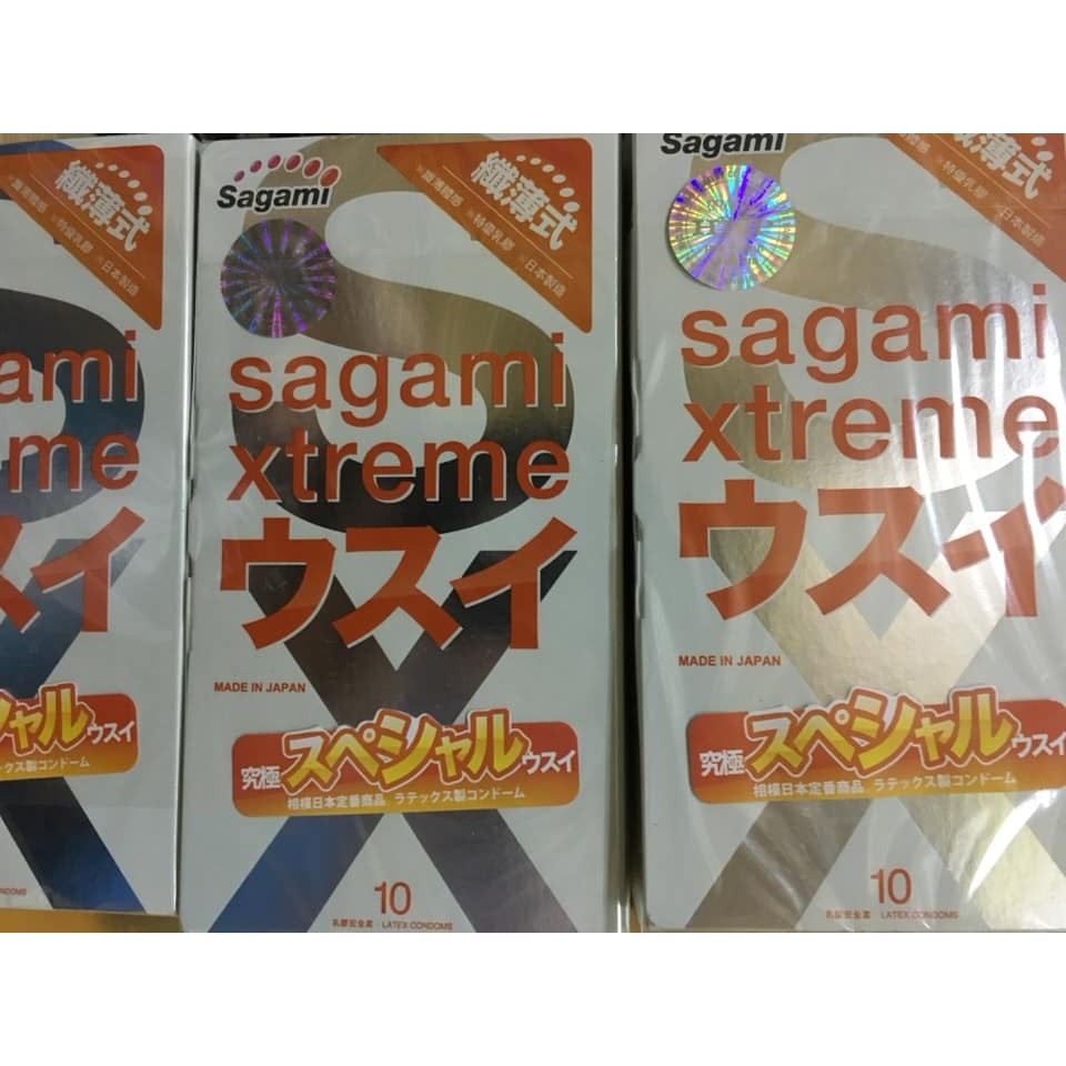 Bao Cao Su Sagami Xtreme Super Thin Siêu Mỏng Cao Cấp Hôp 10 cái