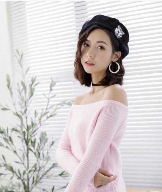 Mũ nồi beret hình con mèo