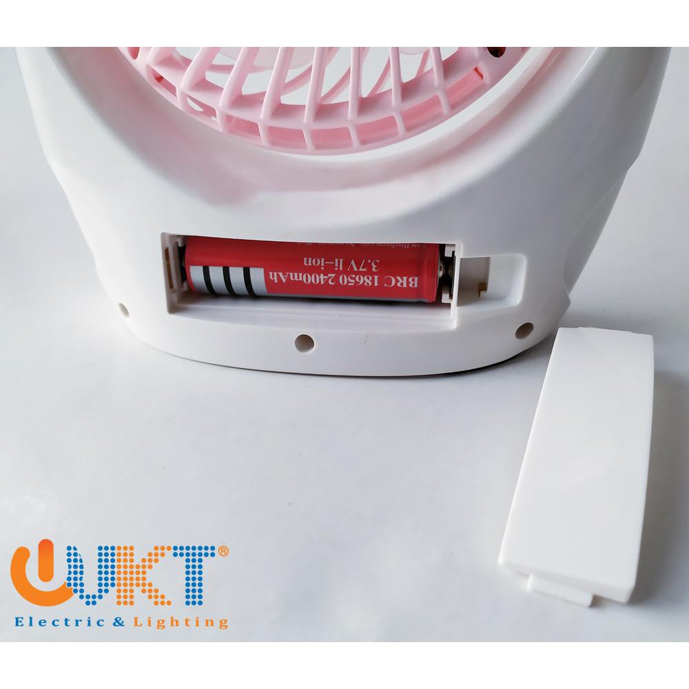 Quạt sạc mini để bàn MXZ-8903 - Giao màu ngẫu nhiên