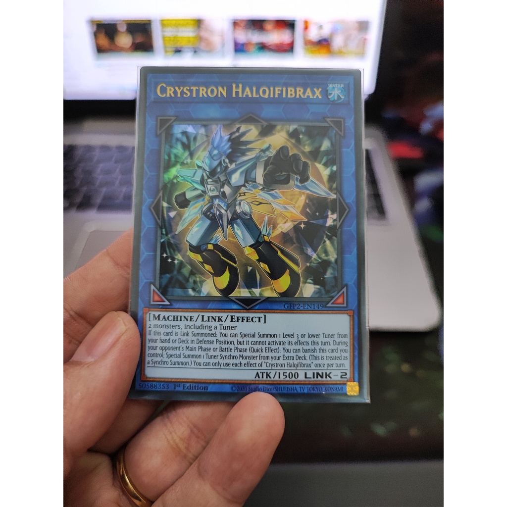 1 lá thẻ bài Crystron Halqifibrax - GFP2-EN149 - Ultra Rare 1st Edition