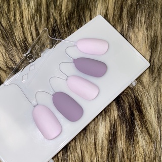 🎀 Nail box , móng up thiết kế , móng up tím trơn