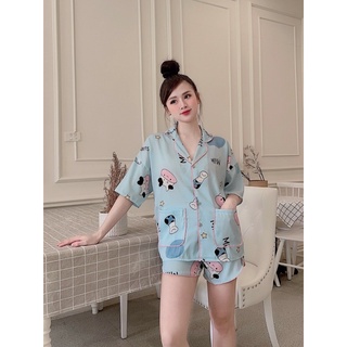 Pijama lụa bò sữa nhiều mẫu cute