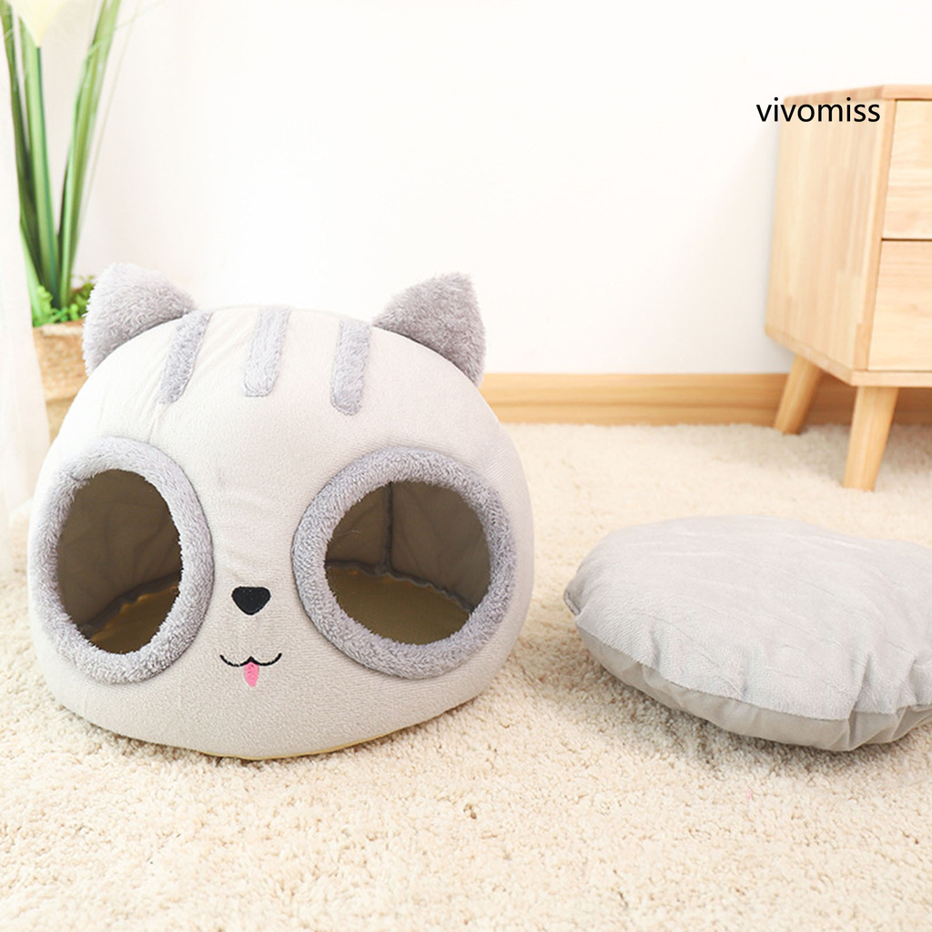 Ổ Nằm Cho Mèo Hình Mèo Có Thể Tháo Rời Thoải Mái