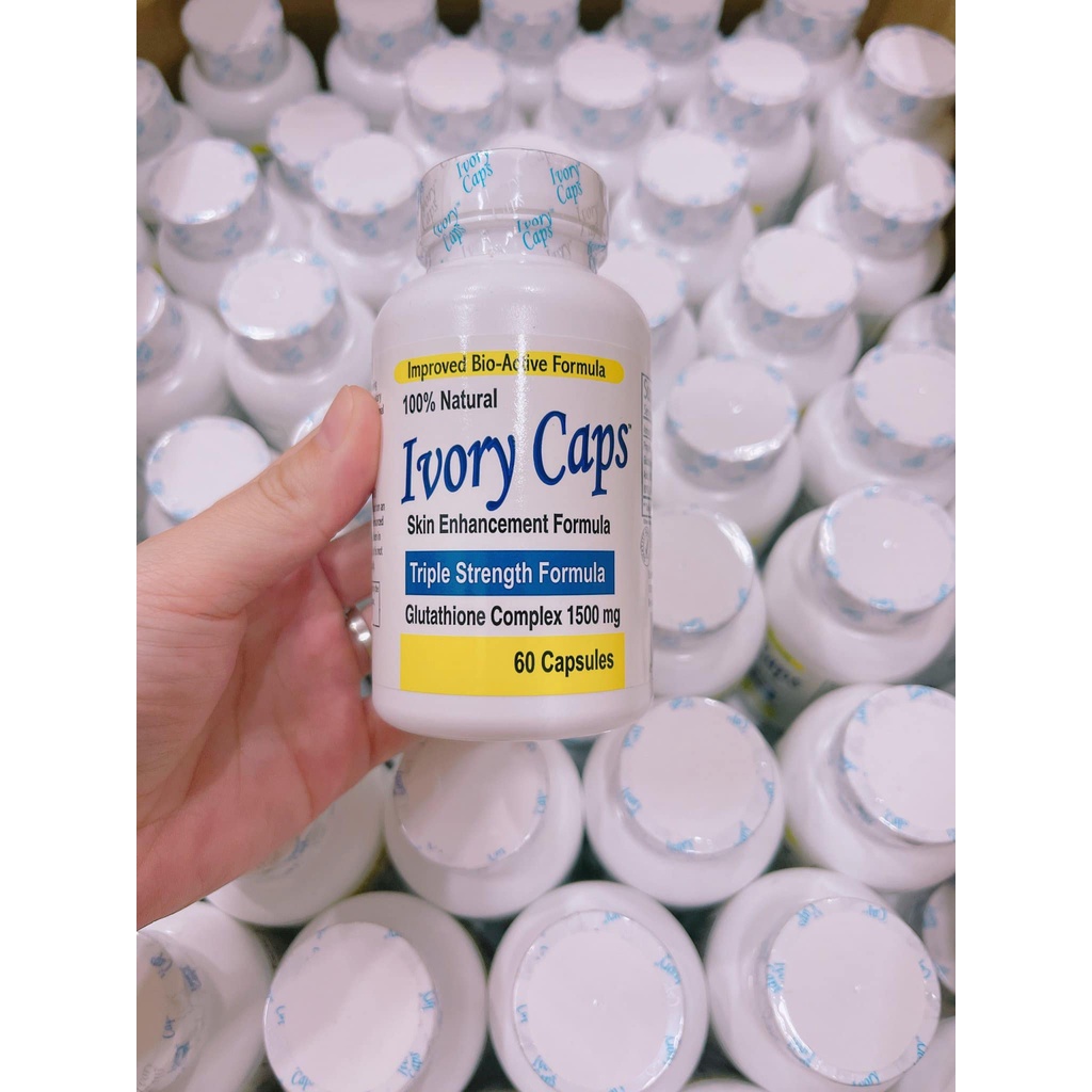 Viên uống trắng da giảm nám tàn nhang Ivory Caps Glutathione - EDS Hàng Mỹ