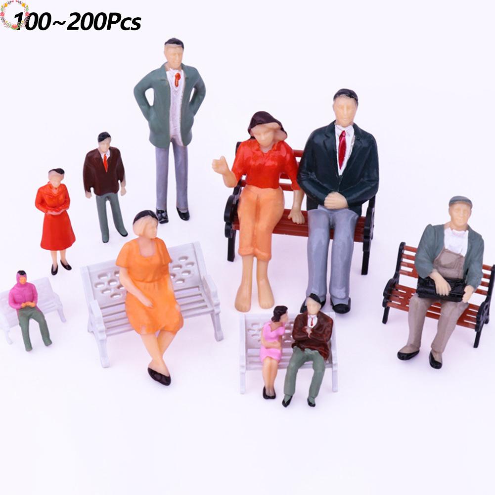 100/200 tỷ lệ nâng cao 1:87 mannequin set DIY bàn cát xây dựng mô hình vật liệu cảnh quan cảnh mô hình bàn cát mô hình nhân vật phản diện