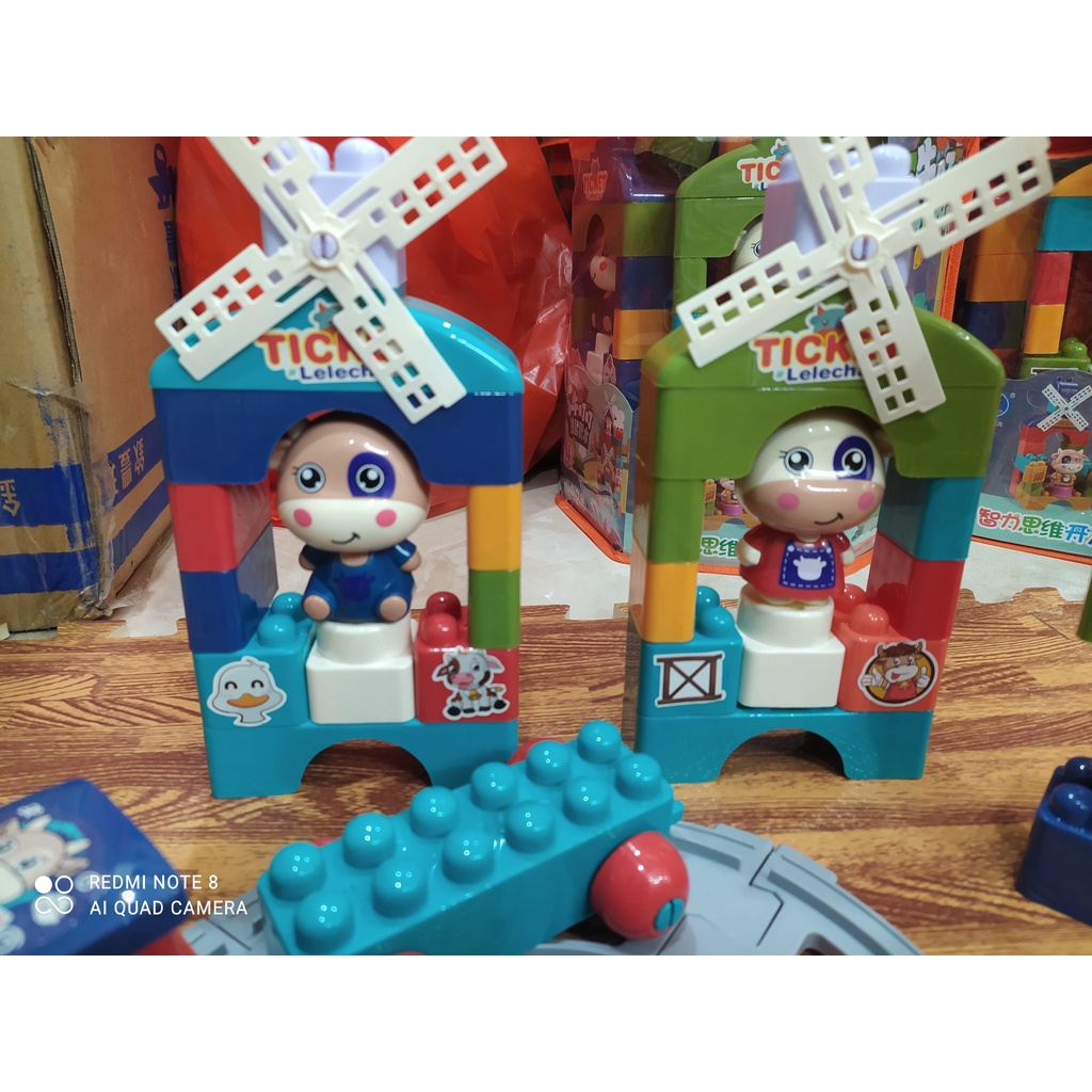 Bộ Xếp Hình Lego Nông Trại Vui Vẻ Cho Bé Thỏa Sức Sáng Tạo, Bộ Lego 63 Chi Tiết