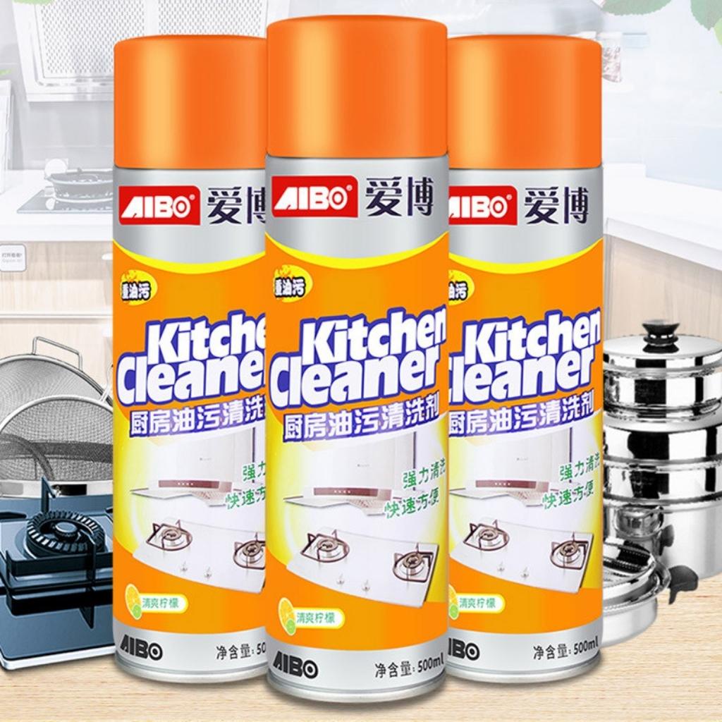 Bình xịt tẩy rửa nhà bếp KITCHEN CLEANER 500ml xịt bọt tuyết tẩy rửa siêu sạch, Bình xịt tẩy rửa đa năng vệ sinh nhà bếp