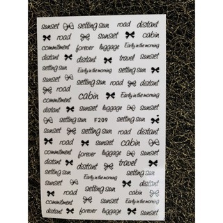 sticker miếng dán móng nail logo thương hiệu 3d, lụa 5d
