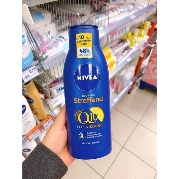 Dưỡng thể Nivea Q10 Đức dưỡng ẩm chống lão hóa và dưỡng trắng da 400ml