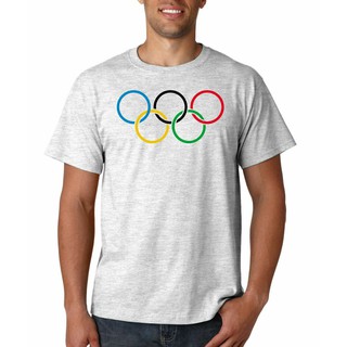Áo Thun Thể Thao Nam In Logo Nhẫn Olympic Phong Cách Cổ Điển