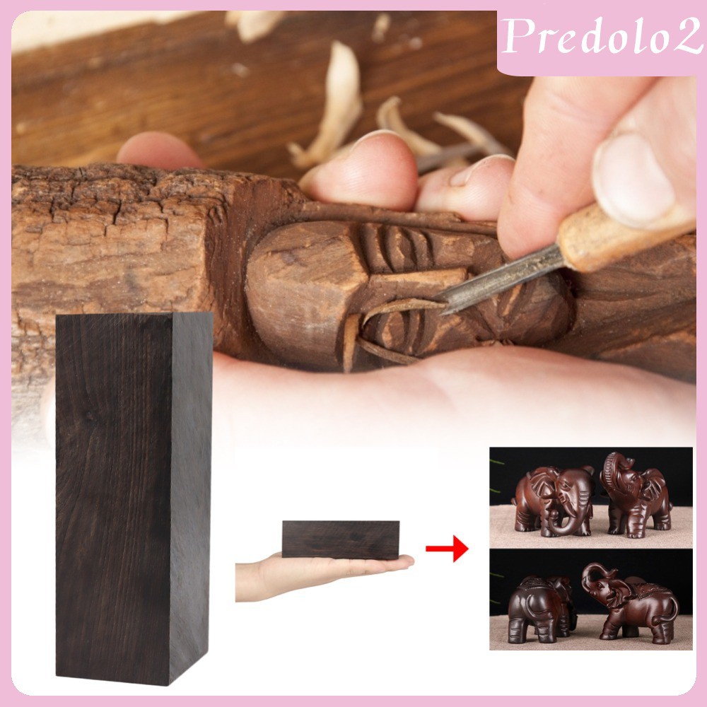 [Predolo2] Tay Cầm Dao Khắc Gỗ Mun Chính Hãng DIY
