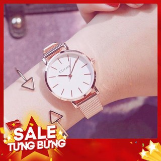 Đồng Hồ Nữ ULZZANG Dây Kim Loại Chính Hãng Thiết Kế Đơn Giản Sang Trọng - Hàng nhập khẩu