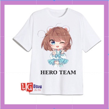 Áo Thun Hero Team cho bé Gái (Từ 10kg đến 90kg, đủ size áo)