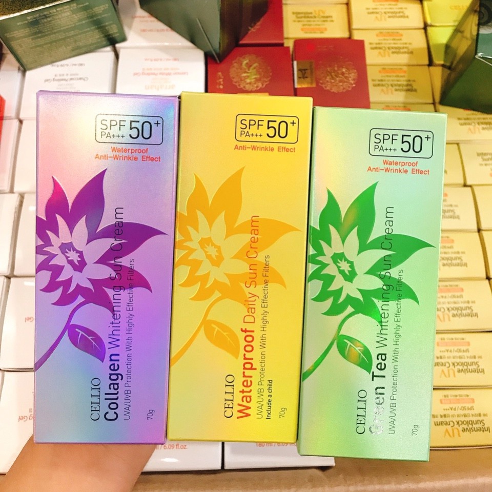 Kem Chống Nắng Cellio Hàn Quốc 70ml Chính Hãng