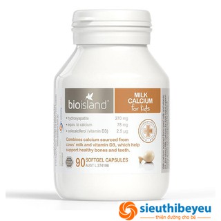 Canxi sữa Bioisland 90 viên