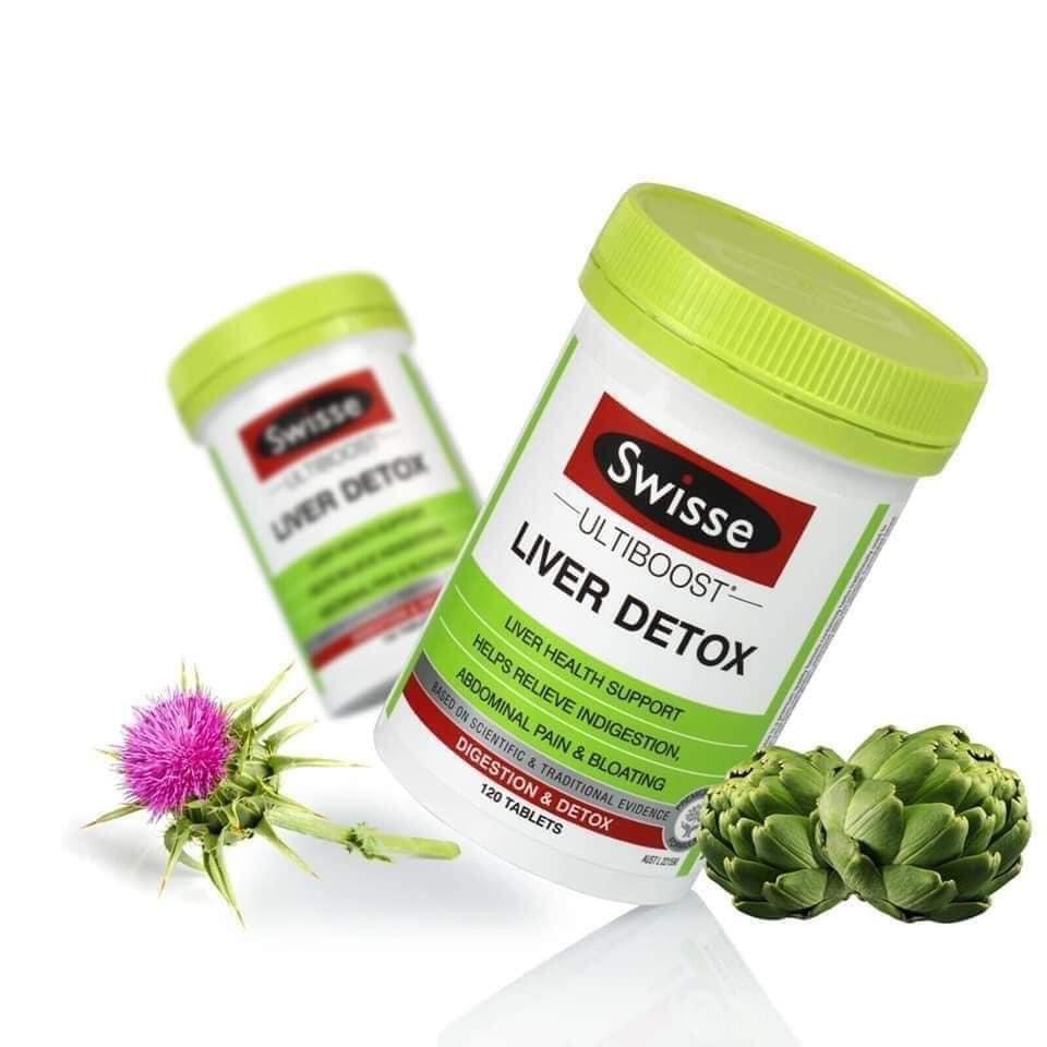 Viên Uống Bổ Gan Và Thải Độc Gan SWISS LIVER DETOX Úc 60,120 , 200 viên