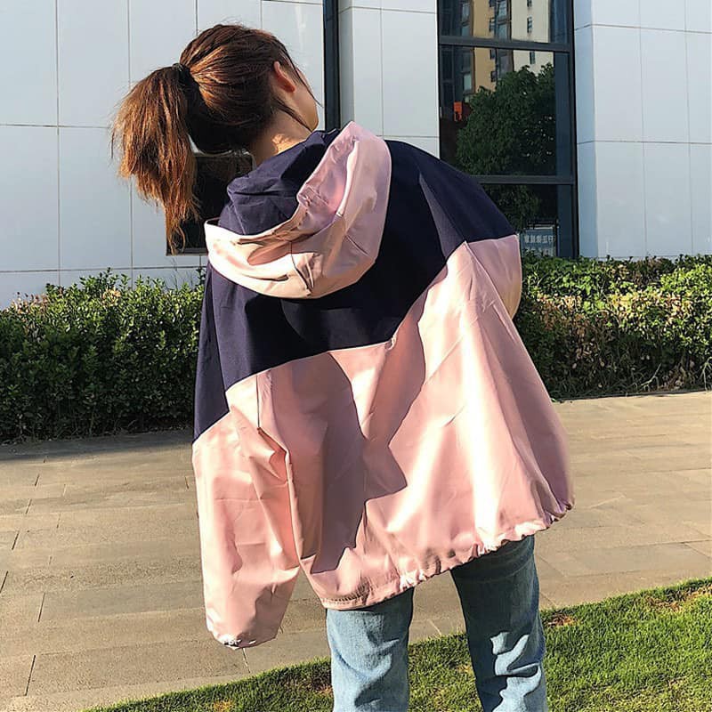 ẢNH THẬT ÁO KHOÁC GIÓ DÙ NỮ PHỐI MẦU MỚI CỰC XINH | BigBuy360 - bigbuy360.vn