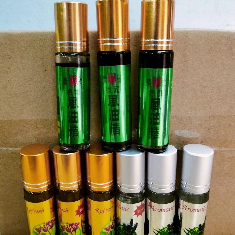 Combo 3 Chai Dầu Gió Singapore Dạng Lăn 12ml - Thơm Dịu Nóng Nhé